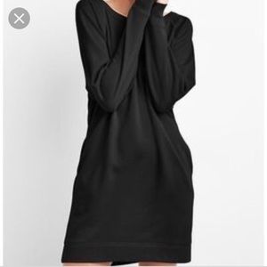 GAP French Terry Sweatshirt Dress NWT Black XS